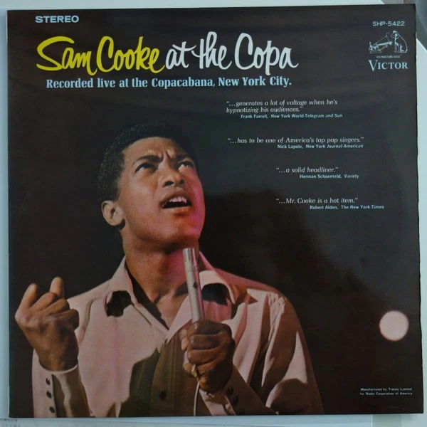 米LP Sam Cooke Sam Cooke At The Copa 86261 ABKCO /00260 Sam Cooke At The Copa | ABKCO Music & Records, Inc.