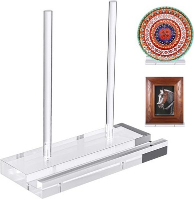 Plate Stands Display 10 Inch Acrylic Display Stand Tabletop Art Display Clear