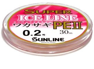 Sunline PE Line Super Ice Wakasagi II 98.4 ft (30 m)  No. 0.25NEW