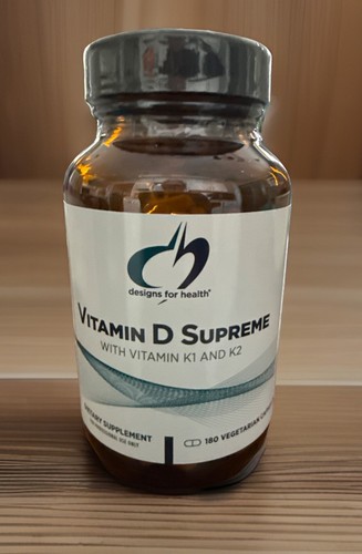 Designs for Health Vitamin D Supreme 180 Capsules New Sealed