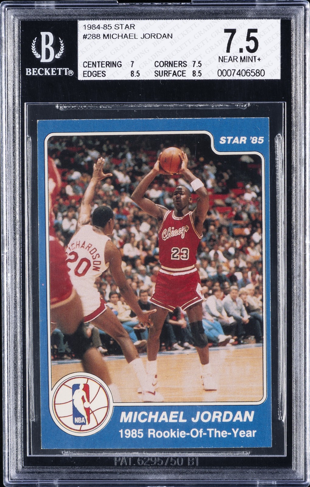 1984-85 Star Michael Jordan #288 Rookie Card RC