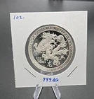 1 oz Year of the Dragon Silver Round .999 fine Bullion 1 Troy Ounce-- B24