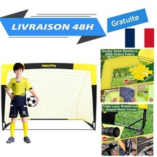 But de Football Pliable Pop-Up Happy Jump pour Jardin et Entraînement