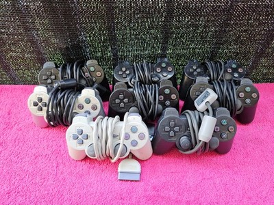 Sony Playstation 2 Lot Of 8 Wired Controllers PS2 PSONE - OEM Official Original