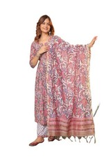 Women's Cotton Blend Kurti Set