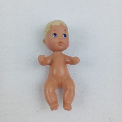 Vintage Mattel Baby Doll 2 3/4'' Molded Hair Rubber Head 1986 Vinyl Body 1973