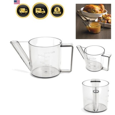 Gravy Fat Separator Poultry Draining Tool Kitchen Gadgets 1.5 Cup