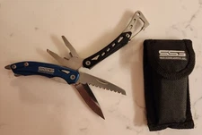 Multi-Tool Skid Steer Genius LLC with Case Saw Knife Pliers Can Opener Belt Hook