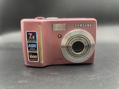 Samsung Digimax S730 7.2 MP Digital Camera - Pink-Parts