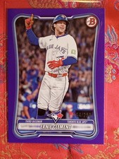 Ernie Clement 2026 Bowman Baseball PURPLE parallel 164/250 #8 Toronto Blue Jays