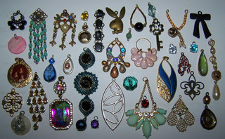 Jewelry PartsFindings Lot Craft JewelryMaking Art Acrylic Glass Enamel Shell