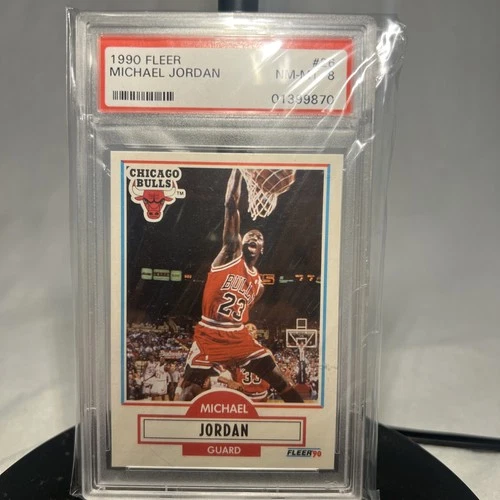 Michael Jordan 1990 Fleer #26 PSA 8 Graded NBA Chicago Bulls