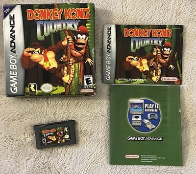 Donkey Kong Country (Nintendo Game Boy Advance GBA, 2003) CIB Complete  Tested