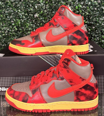 NEW Multiple sizes! Men's 9.5 & 7.5  - Nike Dunk 1985 High Acid Wash Red