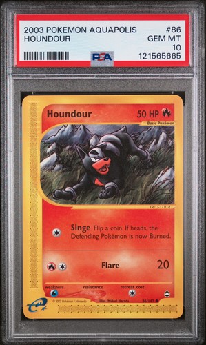 Houndour graded PSA 10 for sale on eBay