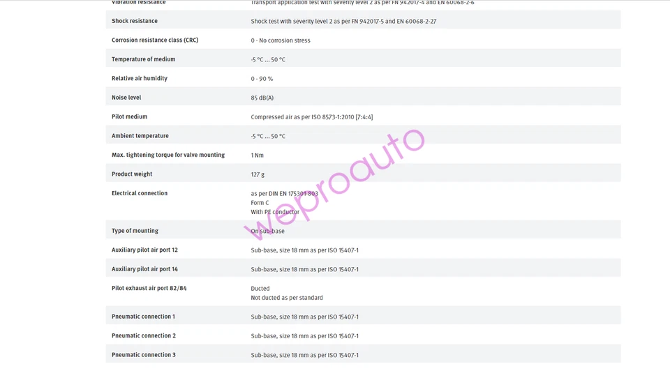 FESTO VSVA-B-M52-AZH-A2-3AC1 547239 Air Solenoid Valve New - Image 3 of 4