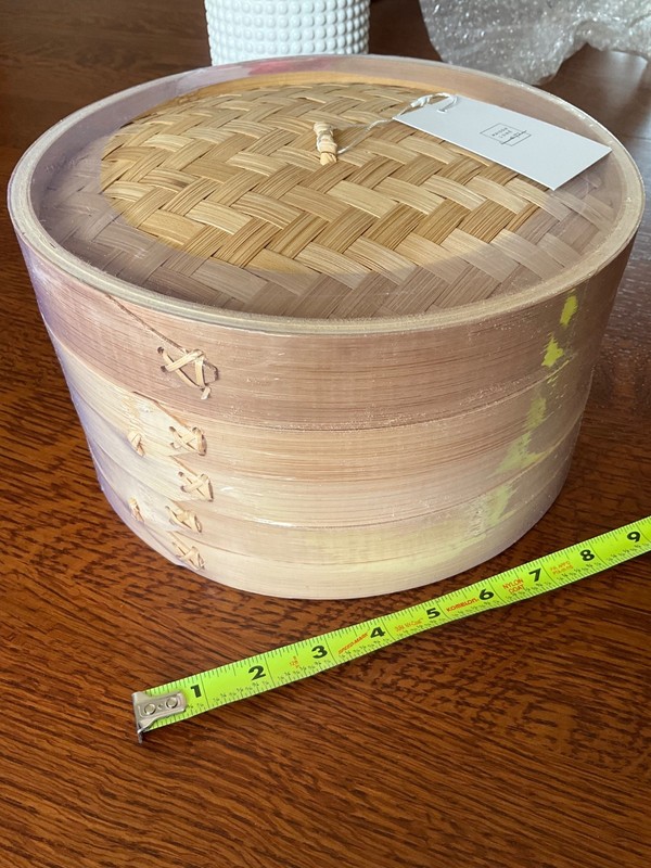 maison lune 10" bamboo steamer