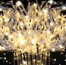 Wedding Wands 200 Pieces With Lights, Bells, Lace Wands, LED Silk Fairy