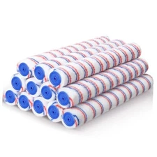  12 Pcs Paint Roller Covers Bulk Microfiber Refill Roller 18 Inch 1/2" Nap