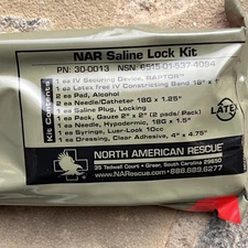 NAR Needleless Saline Lock Kit 30-0013, exp. 07-31-2021