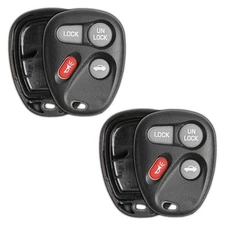 2 Key Fob Remote 4b Shell Case for Chevrolet GMC 16245100-29 ABO1502T
