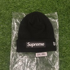 NEW Supreme New Era Box Logo Beanie FW24  Black - Free Shipping