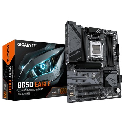 GIGABYTE B650 EAGLE Motherboard - Supports AMD Ryzen 9000 CPUs- 12+2+2 Phases Di