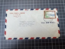 Air Mail. Curacao, Willemstad to USA, New York. tc1637
