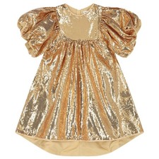 MARC JACOBS Girls Gold Sequin Dress, Size 10