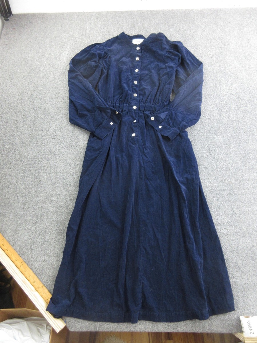 blue corduroy dress womens Xirena L Shirt Maxi Puff Long Sleeve Button Front RL:2926tues NWT Zara Woman Black Color:Blue Charcoal 1% Elastane.