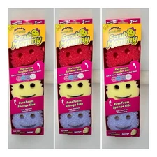 3 Pack Of scrub mommy sponge