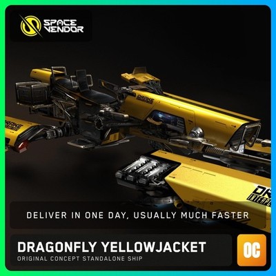 Star Citizen Dragonfly Yellowjacket OC + Model & Poster - Original Concept