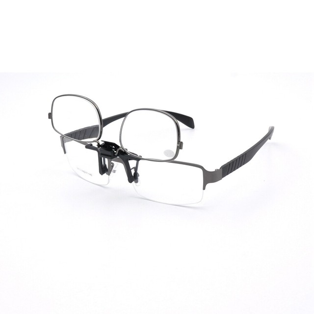 Clip On Flip Up Magnifying Reading Glasses Magnifiers Lenses x2.0 x3.0 x4.0 eBay