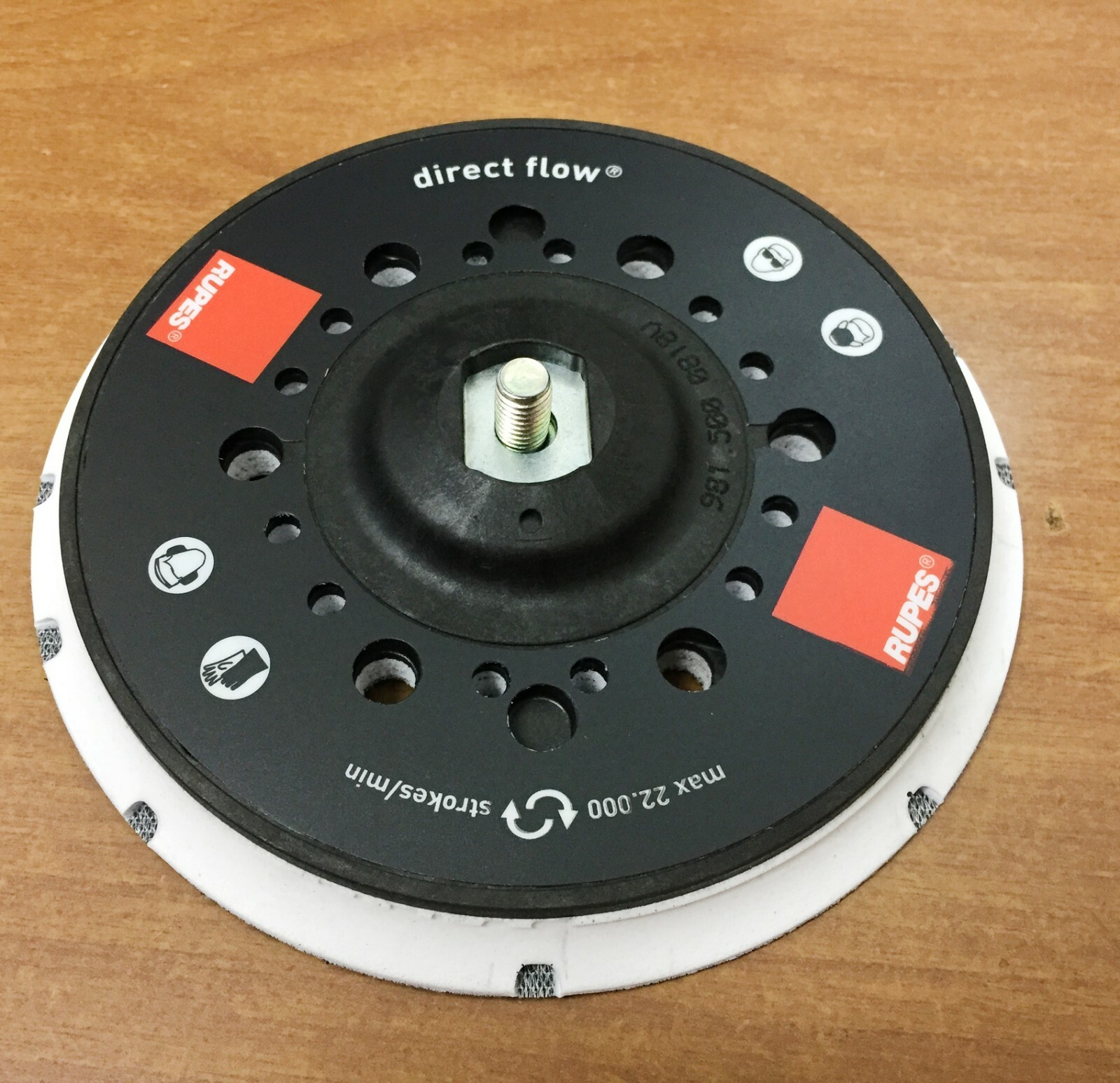 Platorello gomma ø 150 mm per levigatrice rotorbitale Rupes ER 03 TE - ER 05 TE