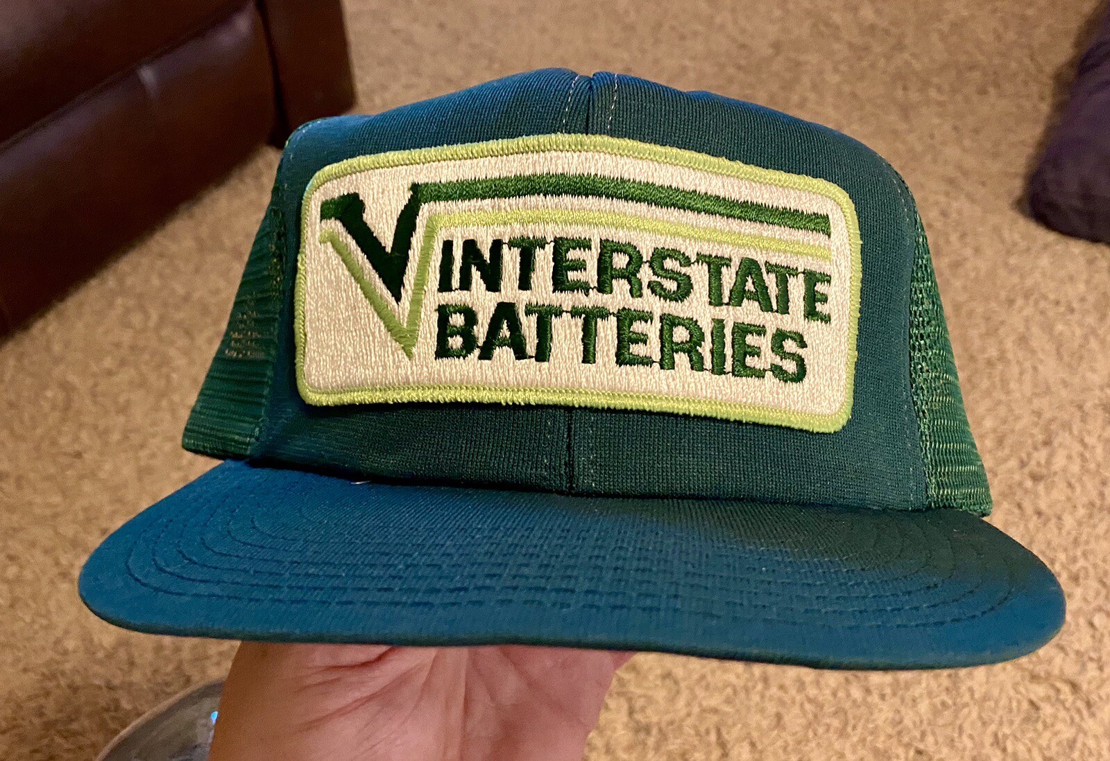 Vintage Interstate Batteries Snapback Patch Truck… - image 7
