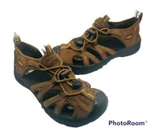 Keen Newport 2 Sport Sandals Shoes Kids Boys 2 Brown Leather Hiking Water w