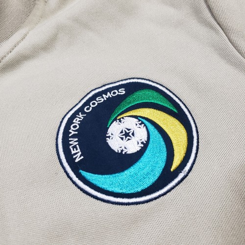 New York Cosmos Track Jacket Mens M Soccer Football Full Zip Umbro Beige Tan - Picture 7 of 24