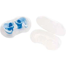 TYR Silicone Molded Swim Ear Plugs Blue Pair