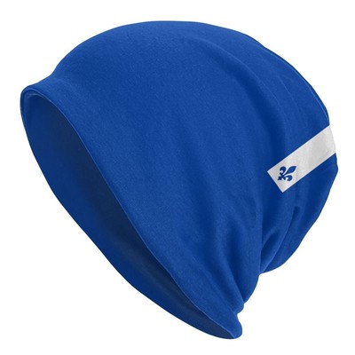 Flag of Quebec Fleur De Lys Bonnet Hat Fleur De Lis Lily Beanie Dual-Use Ski Cap