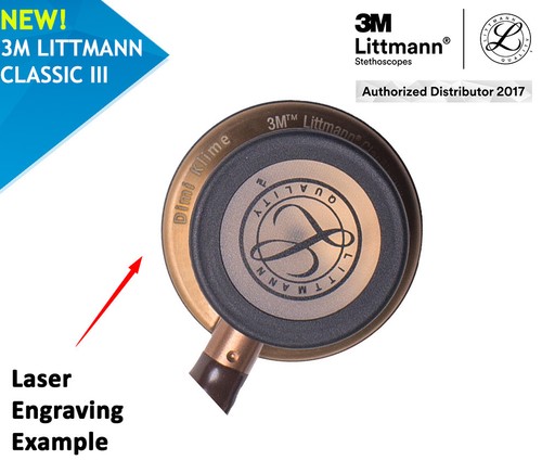 3M™ Littmann® Master Cardiology™ 2175 Black - Brass- FREE Laser Engraving - Picture 2 of 7