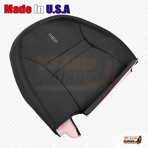 1993 1994 1995 1996 For Lincoln Mark 8 Passenger Top Genuine Leather Cover Black - Picture 6 of 7