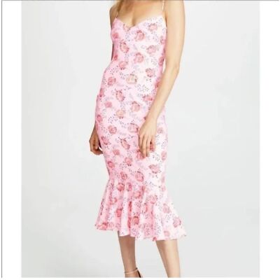 LIKELY Veosa Sleeveless MIDI Mermaid Floral Dress Size 6