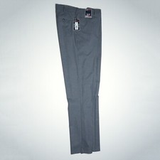 Roundtree Yorke TravelSmart Pants LT 36"x36" Tall Gray Easy Care Comfort NWT