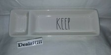 Rae Dunn Artisan Collection " Keep " Office Desk Organizer Plate By Magenta