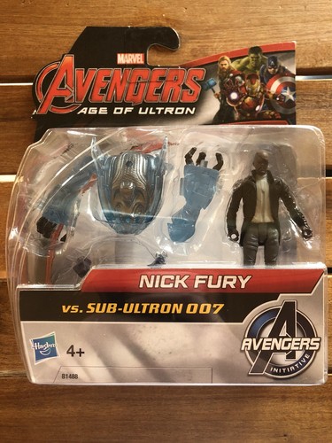 Hasbro Marvel Avengers Age Of Ultron Nick Fury Vs Sub-Ultron 007 Boxed ...