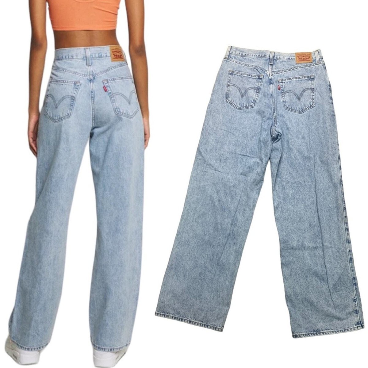 Levi's Highwaist Straight Jeans 31x31. Light wash | eBay