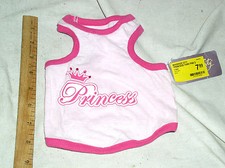 BRAND NEW SMALL SM S WHISKER CITY PINK PRINCESS PET CAT TANK TEE W/TAGS USA