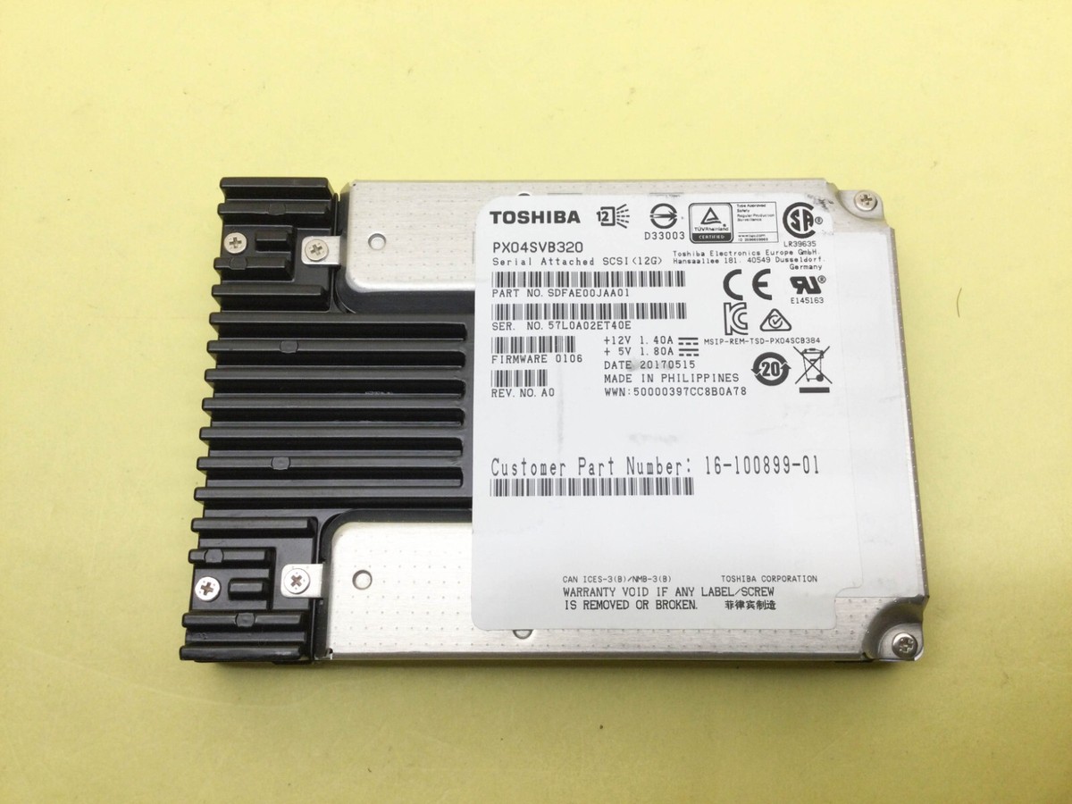 Toshiba 3.2TB SAS 12Gb/s 2.5in SSD PX04SVB320 | eBay