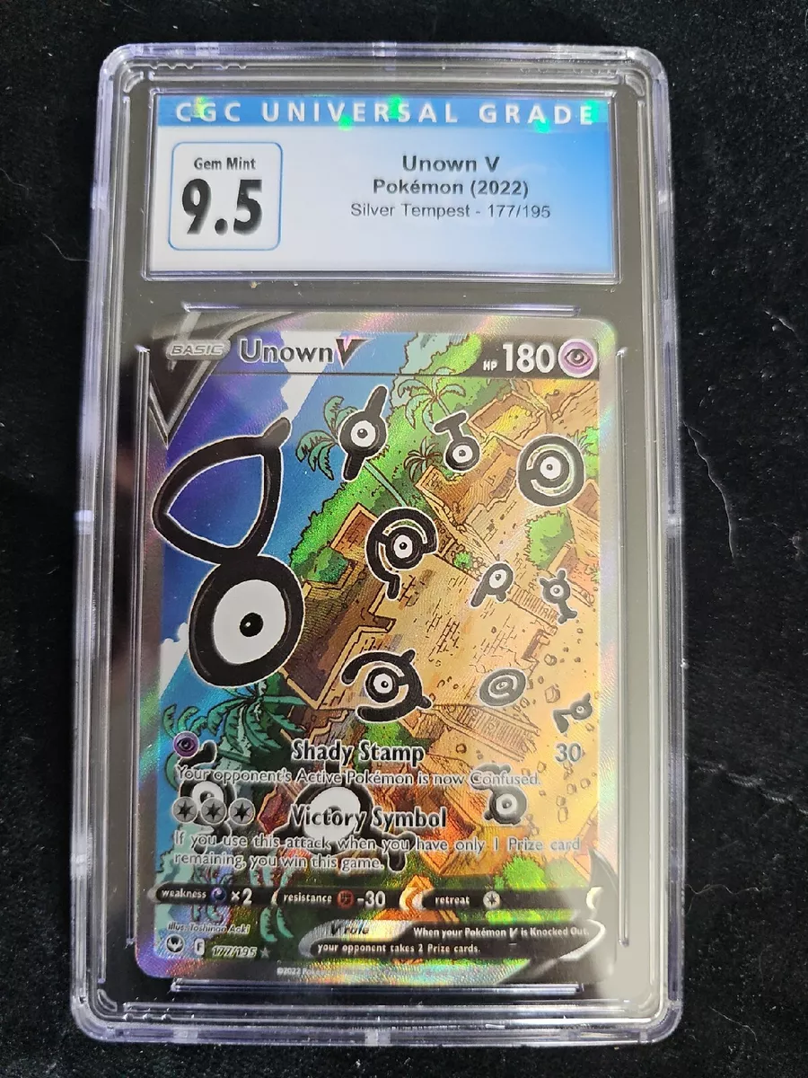 Unown V (177/195) [Sword & Shield: Silver Tempest] PSA 9