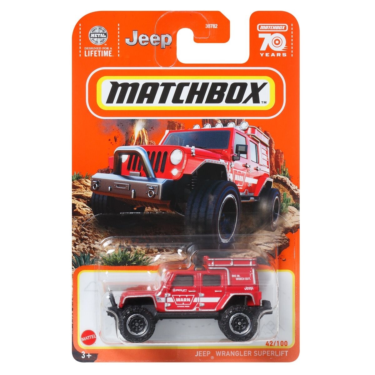 Matchbox - 2023 Mainline 42/100 Jeep Wrangler Superlift (BBHKX14